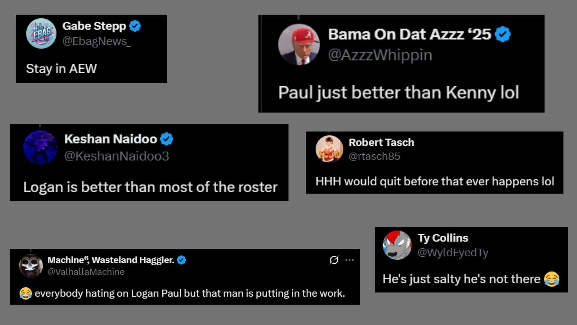 Fan reactions on X